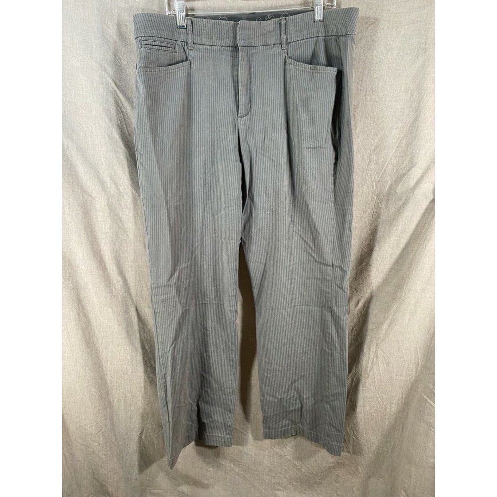 JM Collection Pants Womens 36 Waist Grey Zip Chino Casual‎ Ladies 36x31.